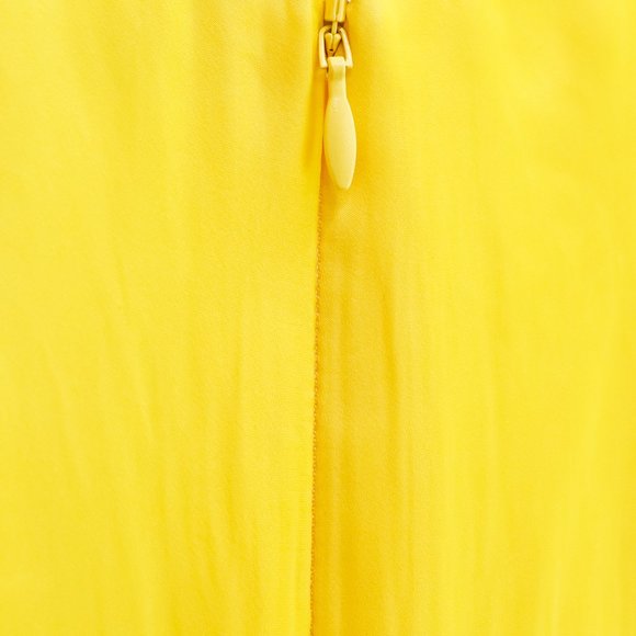 *SOLD* Smythe Yellow Satin Dress - Picture 7 of 8